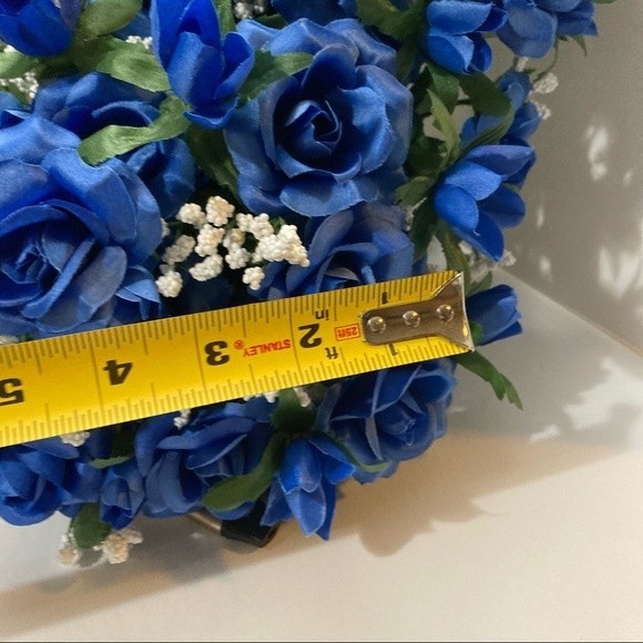 Artificial Flowers Blue 2 Bunches 16" by 10" - Picture 6 of 15